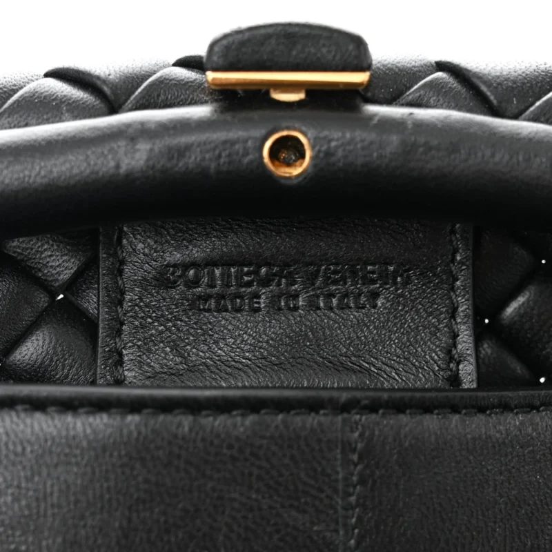 BOTTEGA VENETA SMALL INTRECCIATO PADDED THE HANDLE BLACK NAPPA LEATHER - Image 2
