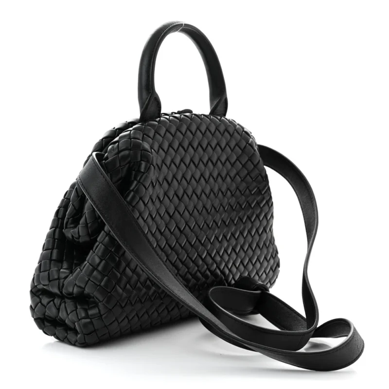 BOTTEGA VENETA SMALL INTRECCIATO PADDED THE HANDLE BLACK NAPPA LEATHER - Image 3