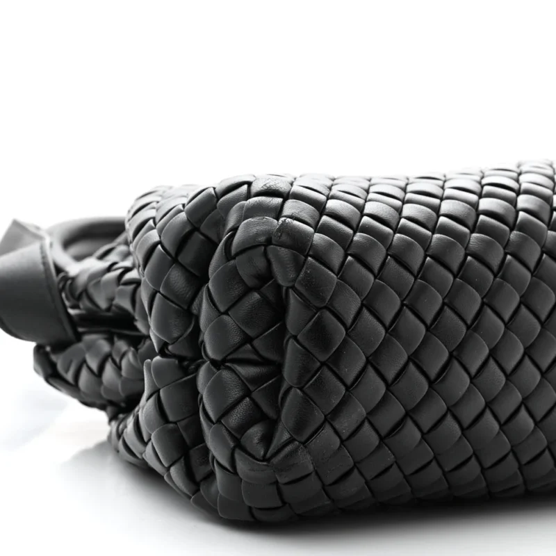 BOTTEGA VENETA SMALL INTRECCIATO PADDED THE HANDLE BLACK NAPPA LEATHER - Image 4