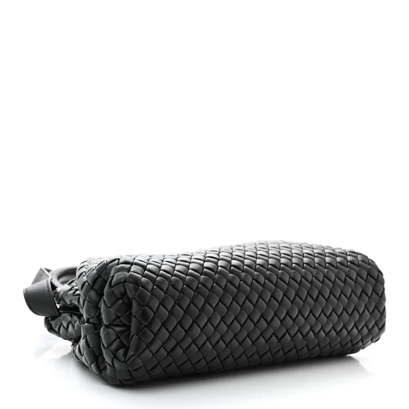 BOTTEGA VENETA SMALL INTRECCIATO PADDED THE HANDLE BLACK NAPPA LEATHER - Image 6