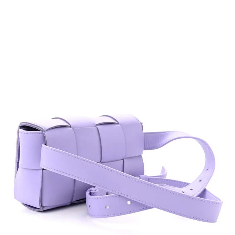 BOTTEGA VENETA MAXI INTRECCIO THE BELT CASSETTE BAG WISTERIA NAPPA LEATHER - Image 3