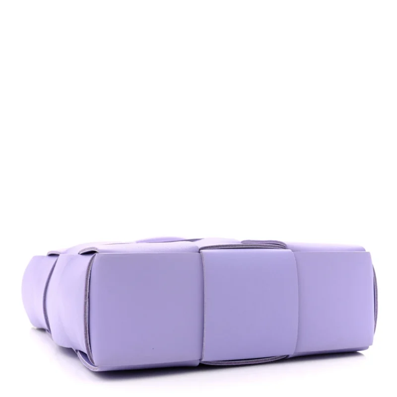 BOTTEGA VENETA MAXI INTRECCIATO MINI NORTH-SOUTH CASSETTE TOTE WISTERIA LAMBSKIN LEATHER - Image 6