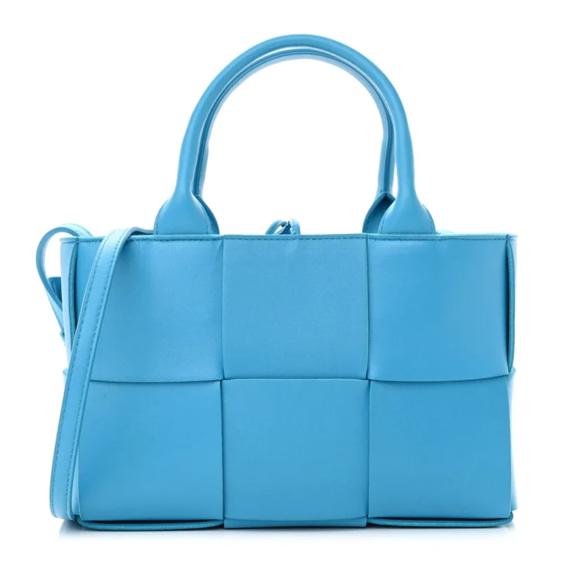 BOTTEGA VENETA MAXI INTRECCIATO MINI ARCO TOTE POOL GRAINED CALFSKIN LEATHER