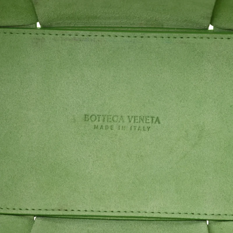 BOTTEGA VENETA SMALL INTRECCIATO ARCO TOTE CARMEL PISTACHIO NAPPA LEATHER - Image 2