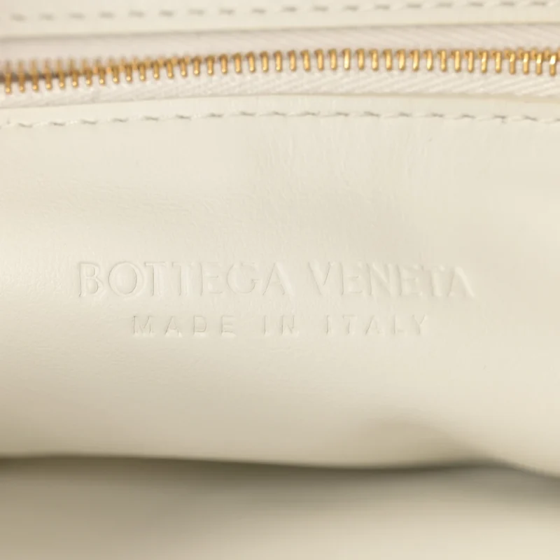 BOTTEGA VENETA LARGE INTRECCIATO HOP WHITE NAPPA LEATHER - Image 2