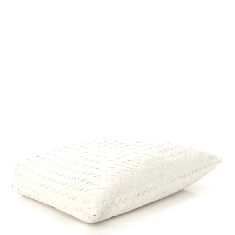BOTTEGA VENETA LARGE INTRECCIATO HOP WHITE NAPPA LEATHER - Image 6