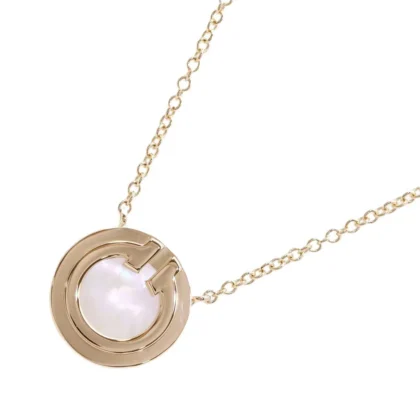 TIFFANY&CO. T TWO CIRCLE SHELL NECKLACE