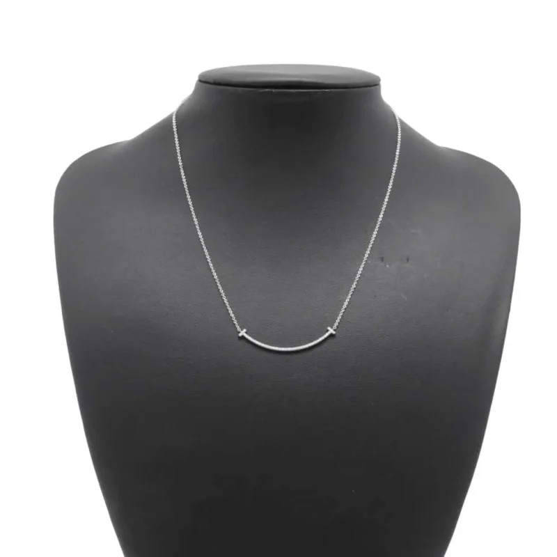 TIFFANY&CO. T SMILE PENDANT NECKLACE - Image 4