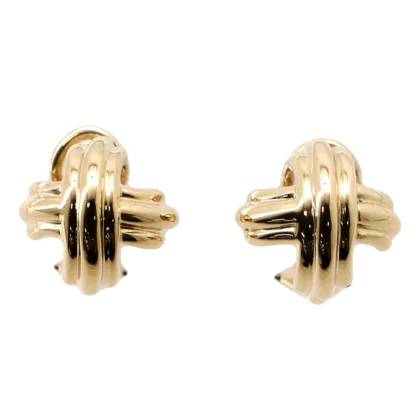 TIFFANY&CO. SIGNATURE CROSS EARRING