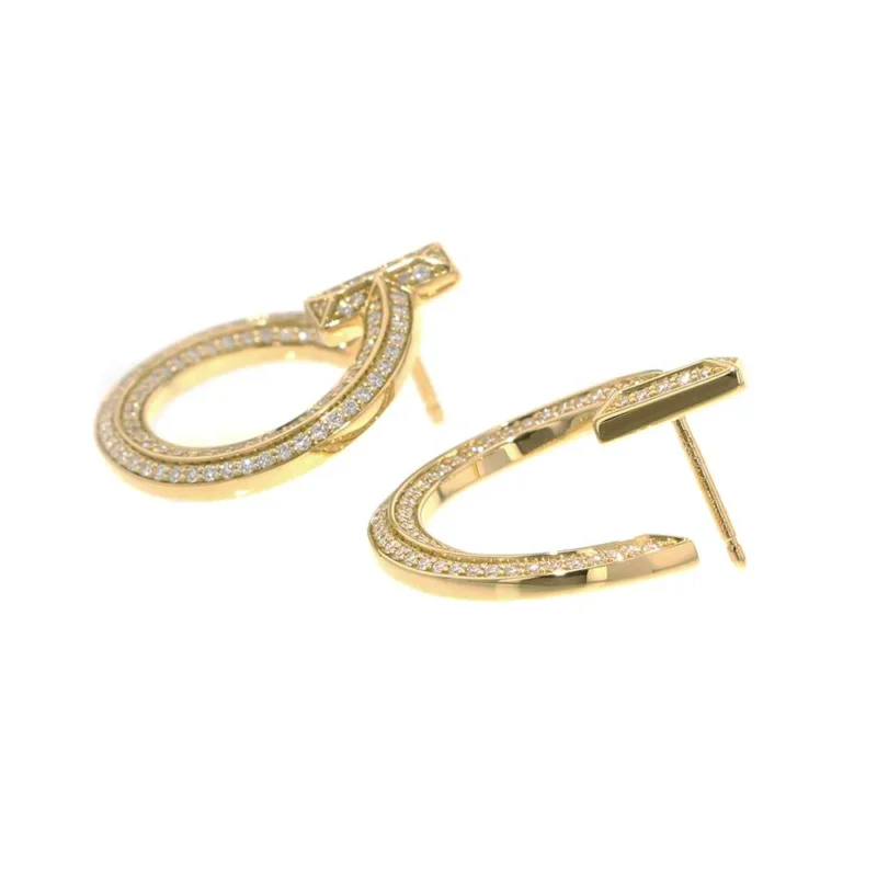 TIFFANY&CO. T ONE OPEN HOOP EARRINGS - Image 2