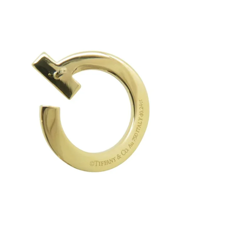 TIFFANY&CO. T ONE OPEN HOOP EARRINGS - Image 8