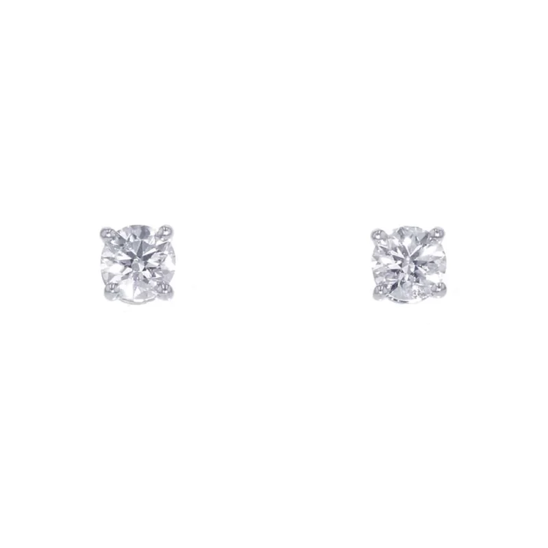 TIFFANY&CO. SOLITAIRE DIAMOND STUD EARRINGS