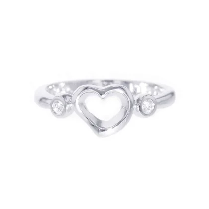 TIFFANY&CO. OPEN HEART DA EARRING