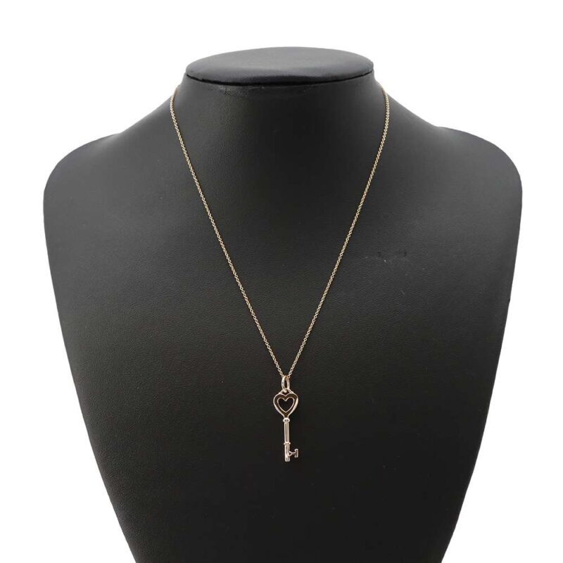 TIFFANY&CO. HEART KEY NECKLACE - Image 4