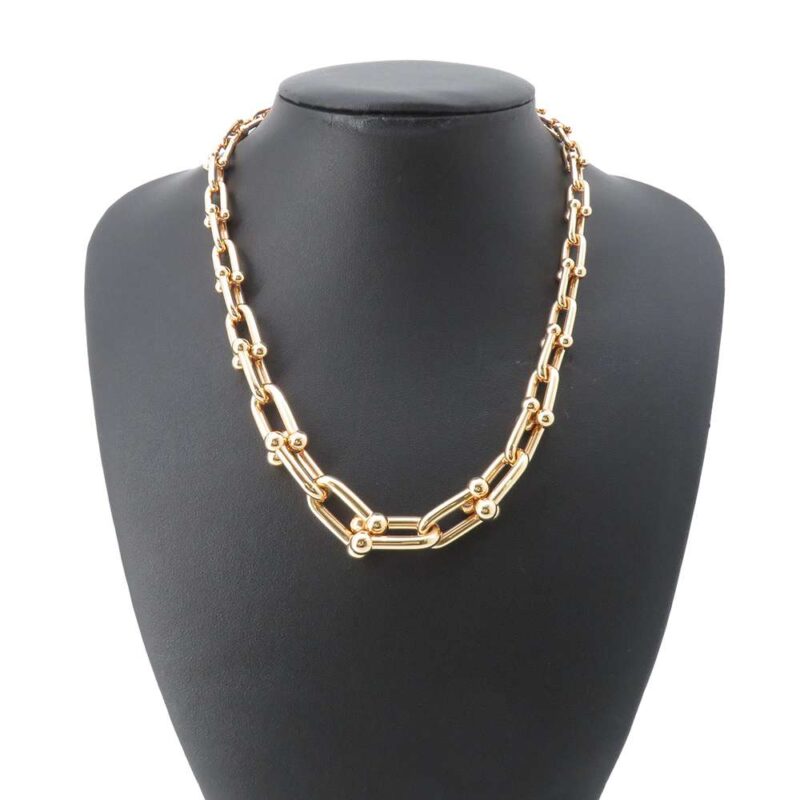 TIFFANY&CO. HARDWARE GRADUATED LINK NECKLACE - Image 3