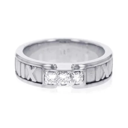 TIFFANY&CO. ATLAS RING 3P DIAMOND