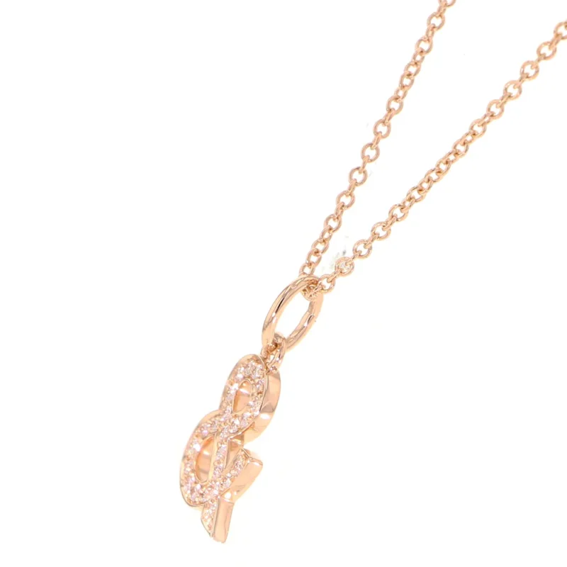 TIFFANY&CO. AMPERSAND DIAMOND NECKLACE - Image 2