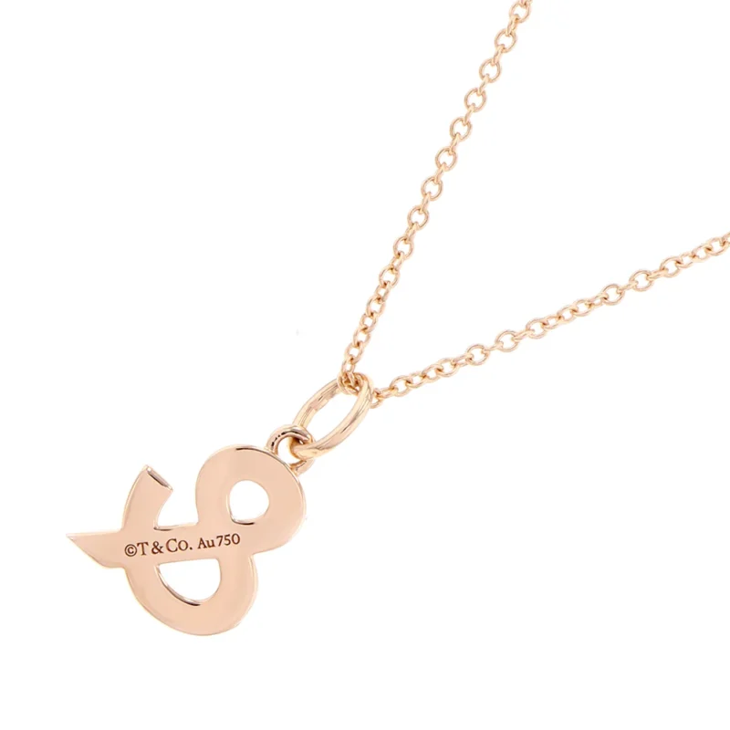 TIFFANY&CO. AMPERSAND DIAMOND NECKLACE - Image 3