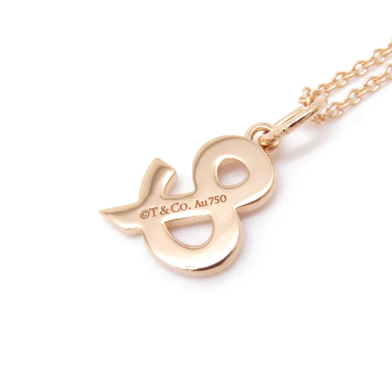 TIFFANY&CO. AMPERSAND DIAMOND NECKLACE - Image 9