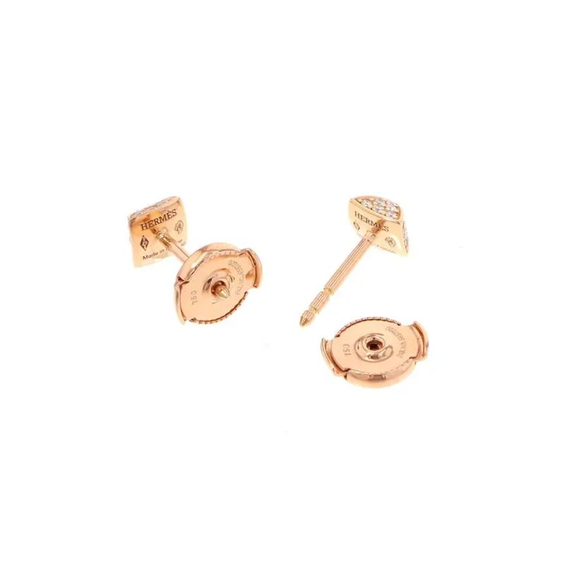 HERMES HERMES CREW DE H STUD EARRINGS - Image 3