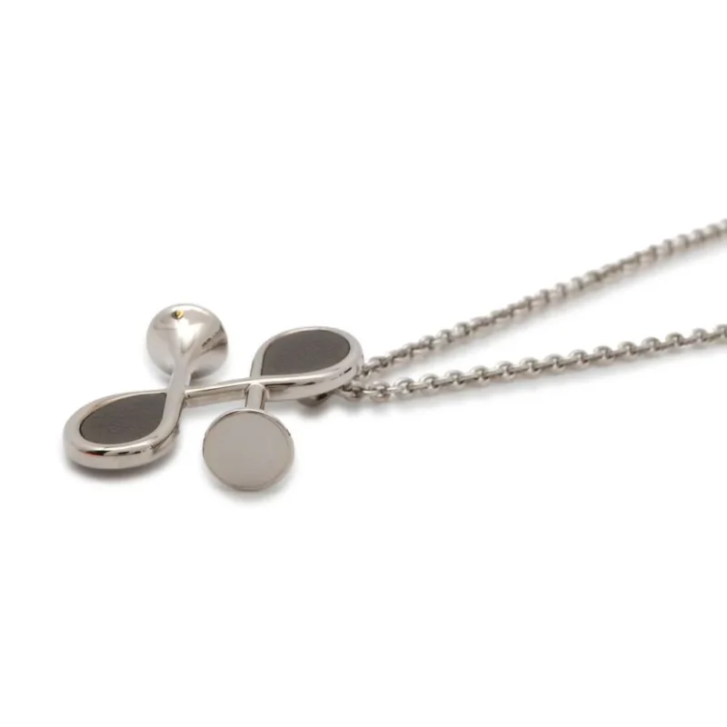 HERMES COL H NECKLACE GRAY - Image 2