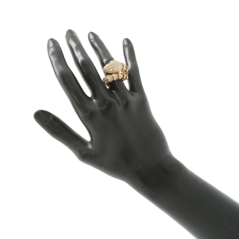 BVLGARI SERPENTI FULL DIAMOND RING SIZE ML - Image 4