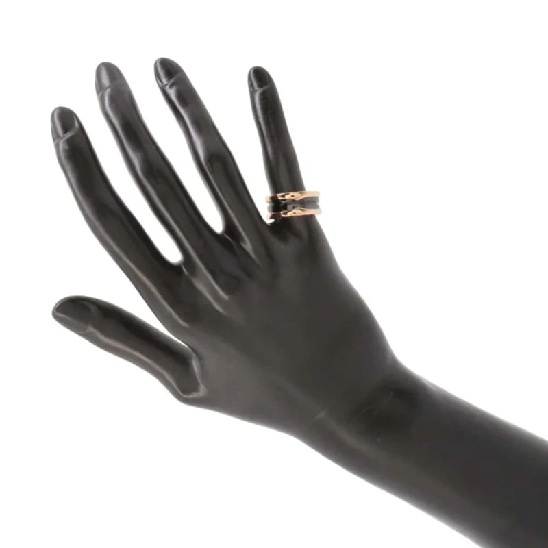 BVLGARI B.ZERO1 2-BAND RING SIZE 48/# - Image 4