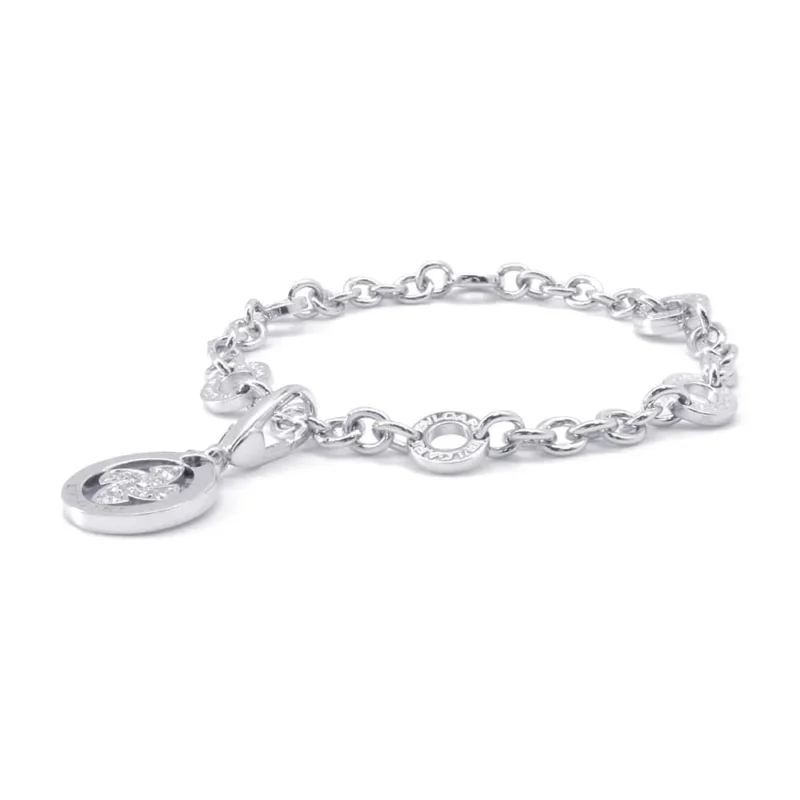 BVLGARI TONDO WINDMILL DIAMOND BAG CHARM WITH BAG CHARM BRACELET - Image 2