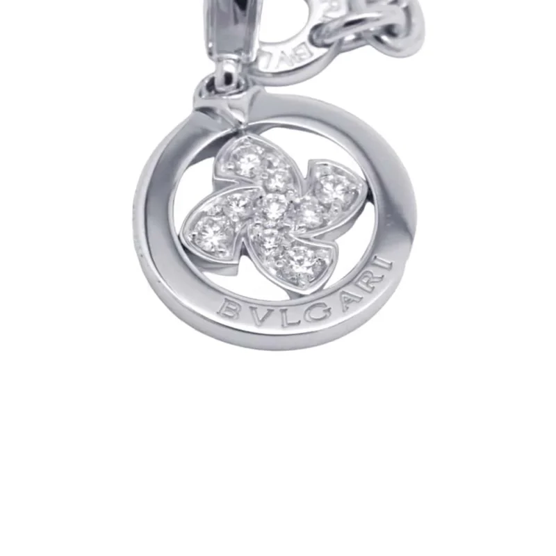 BVLGARI TONDO WINDMILL DIAMOND BAG CHARM WITH BAG CHARM BRACELET - Image 10