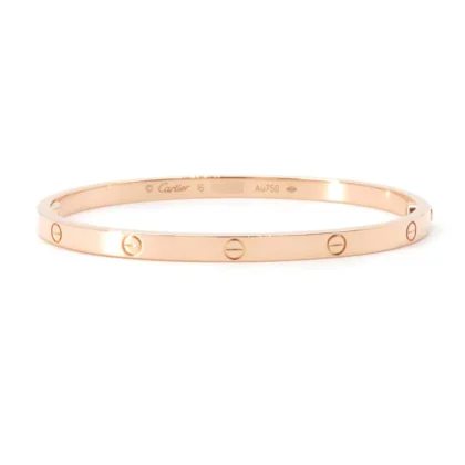CARTIER LOVE BREATH SIZE SM/16B6047316 18K PINK GOLD