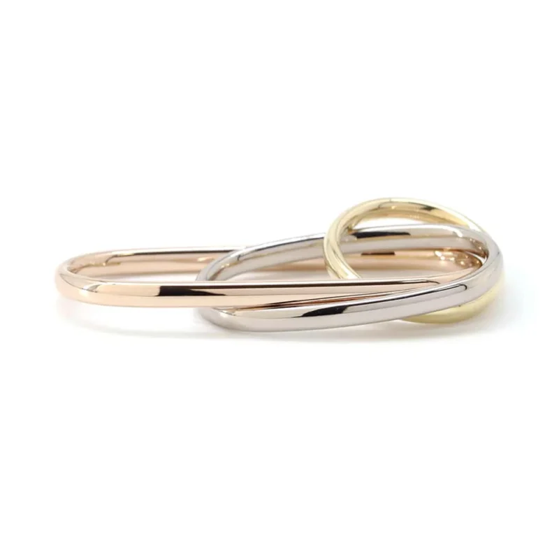 CARTIER TRINITY FOR CHITOSE ABE OF SACAI 3 FINGER RING SIZE 50-51-52/# - Image 3