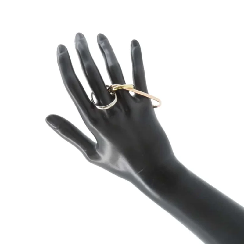 CARTIER TRINITY FOR CHITOSE ABE OF SACAI 3 FINGER RING SIZE 50-51-52/# - Image 4
