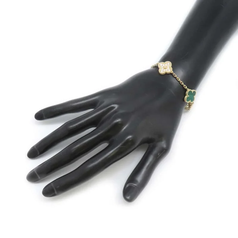 VAN CLEEF & ARPELS VINTAGE ALHAMBRA BRACELET 5 MOTIFS - Image 4