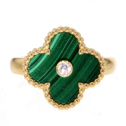 VAN CLEEF & ARPELS VINTAGE ALHAMBRA RING SIZE 49/#9
