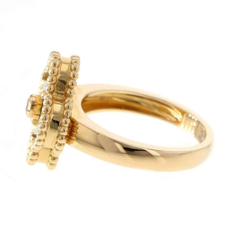 VAN CLEEF & ARPELS VINTAGE ALHAMBRA RING SIZE 49/#9 - Image 2