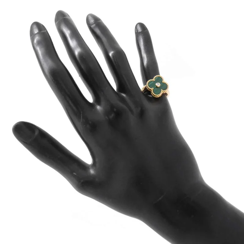 VAN CLEEF & ARPELS VINTAGE ALHAMBRA RING SIZE 49/#9 - Image 4