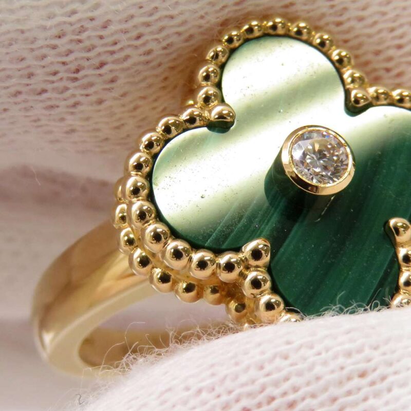 VAN CLEEF & ARPELS VINTAGE ALHAMBRA RING SIZE 49/#9 - Image 5