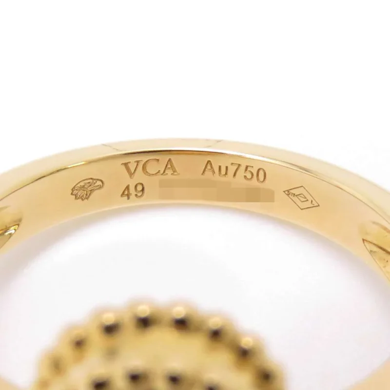 VAN CLEEF & ARPELS VINTAGE ALHAMBRA RING SIZE 49/#9 - Image 9