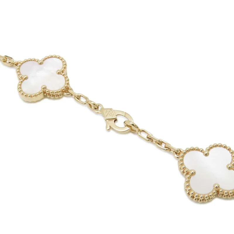 VAN CLEEF & ARPELS VINTAGE ALHAMBRA NECKLACE 10 MOTIFS - Image 4