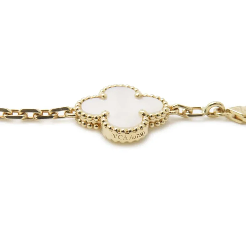 VAN CLEEF & ARPELS VINTAGE ALHAMBRA NECKLACE 10 MOTIFS - Image 7