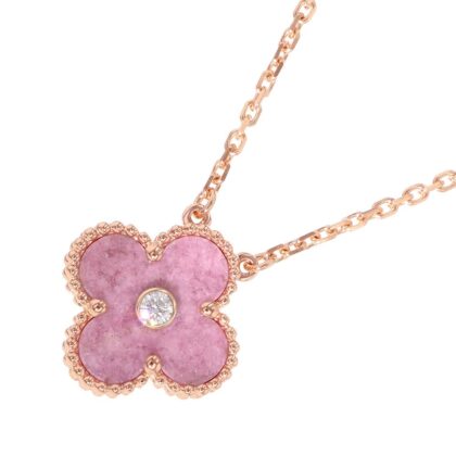 VAN CLEEF & ARPELS VINTAGE ALHAMBRA 1PD NECKLACE 2021 HOLIDAY COLLECTIONVCARP7TD00 18K PINK GOLD
