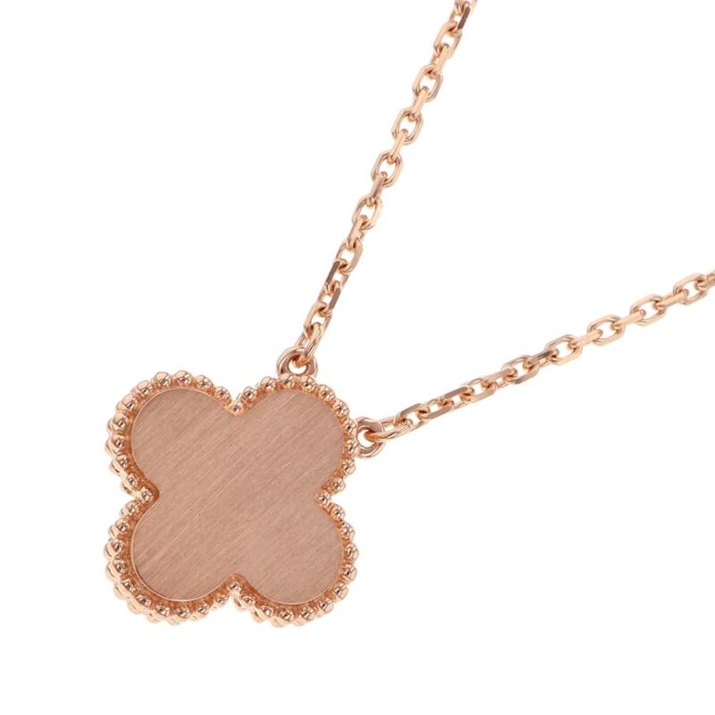 VAN CLEEF & ARPELS VINTAGE ALHAMBRA 1PD NECKLACE 2021 HOLIDAY COLLECTIONVCARP7TD00 18K PINK GOLD - Image 3