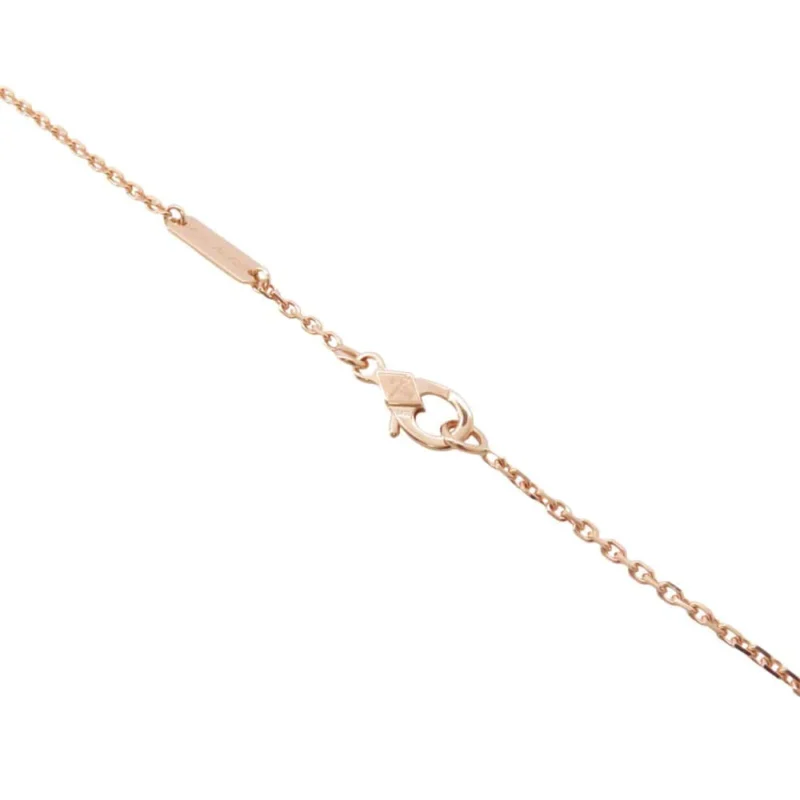 VAN CLEEF & ARPELS VINTAGE ALHAMBRA 1PD NECKLACE 2021 HOLIDAY COLLECTIONVCARP7TD00 18K PINK GOLD - Image 5