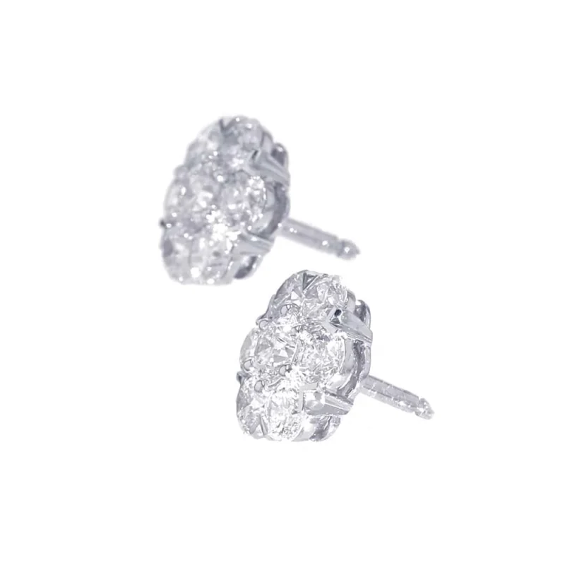 VAN CLEEF & ARPELS FLEURETTE EARRINGSVCARP9X800 18K WHITE GOLD - Image 2