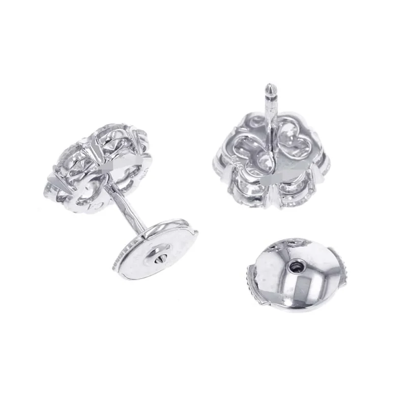 VAN CLEEF & ARPELS FLEURETTE EARRINGSVCARP9X800 18K WHITE GOLD - Image 3