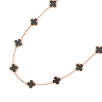 VAN CLEEF & ARPELS VINTAGE ALHAMBRA NECKLACE 20 MOTIFS 2023 HOLIDAY COLLECTION