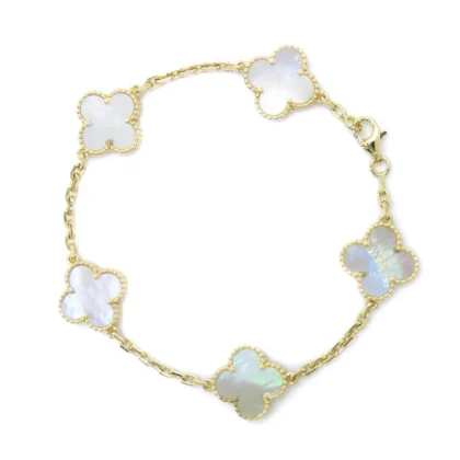 VAN CLEEF & ARPELS VINTAGE ALHAMBRA BRACELET 5 MOTIFS