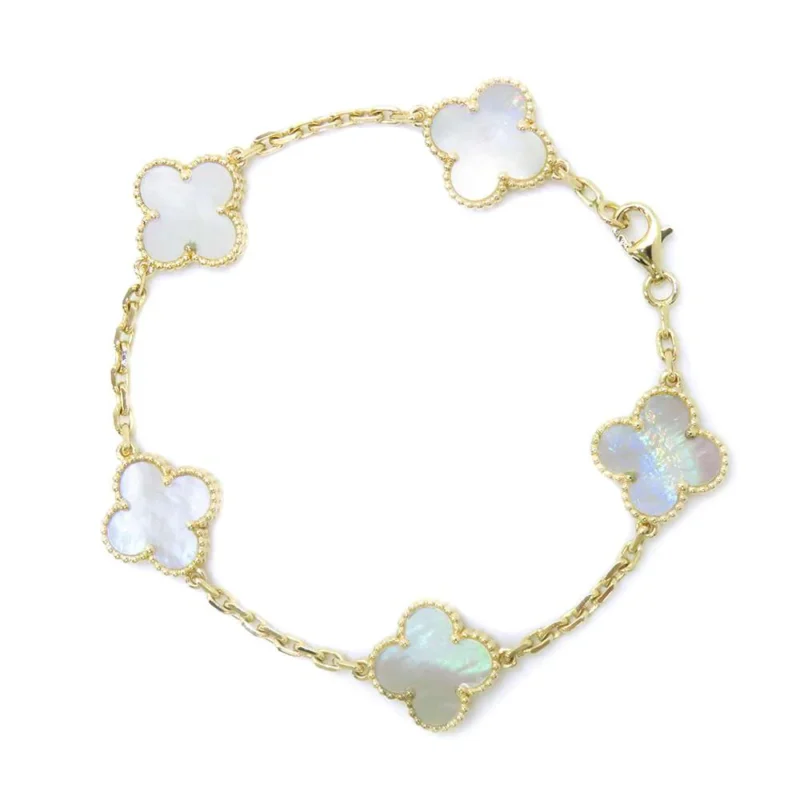 VAN CLEEF & ARPELS VINTAGE ALHAMBRA BRACELET 5 MOTIFS
