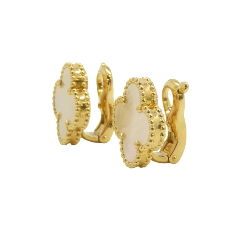 VAN CLEEF & ARPELS VINTAGE ALHAMBRA EARRING - Image 2