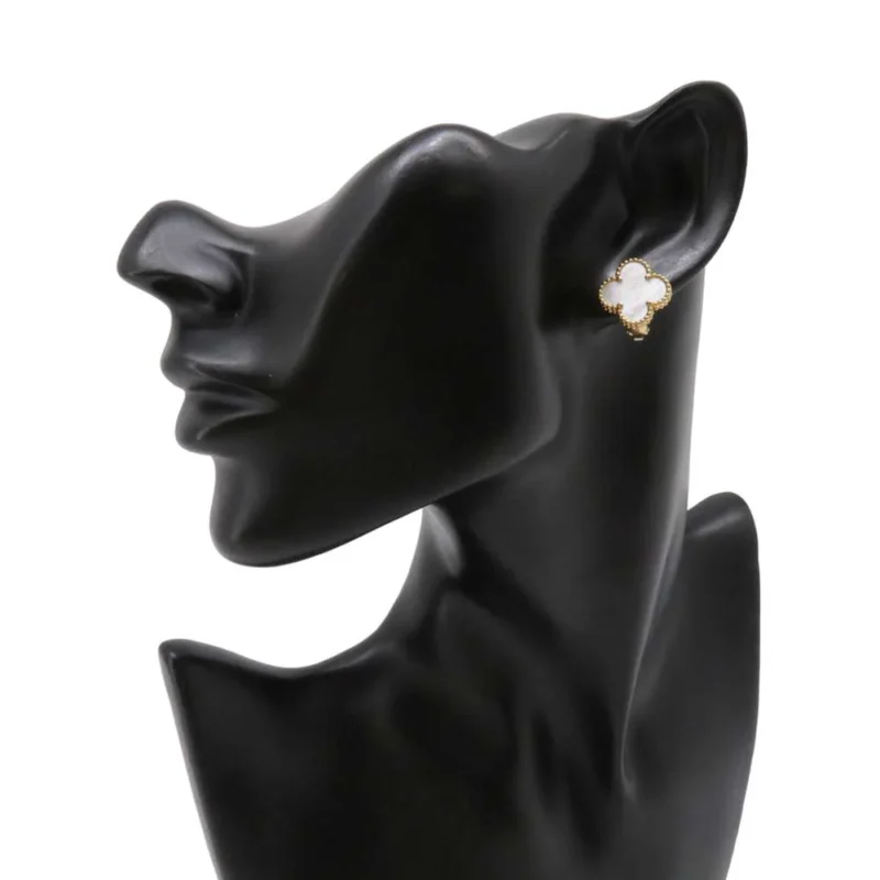 VAN CLEEF & ARPELS VINTAGE ALHAMBRA EARRING - Image 4